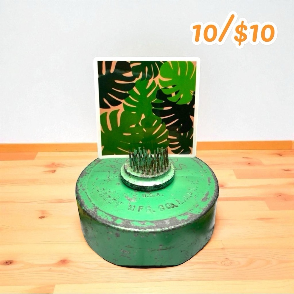 Tropical Monstera Leaves Square Sticker – 2.5” – Glossy Vinyl